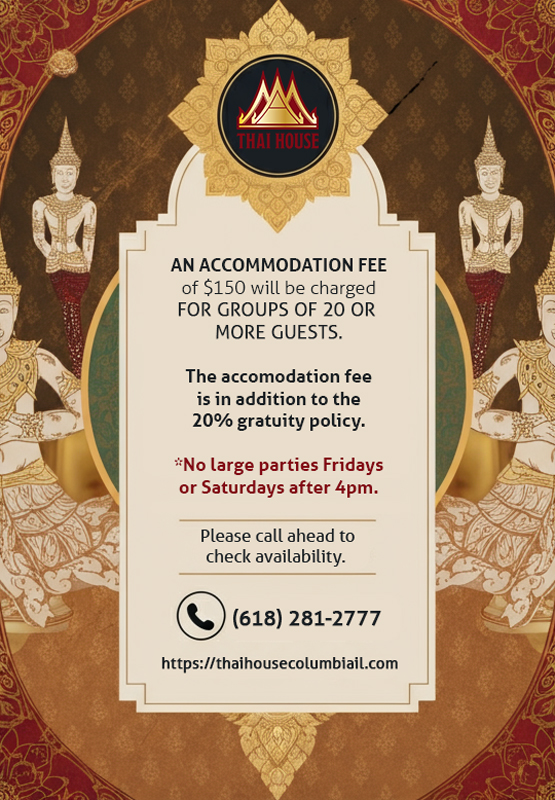 Accommodation Fee Thai House
